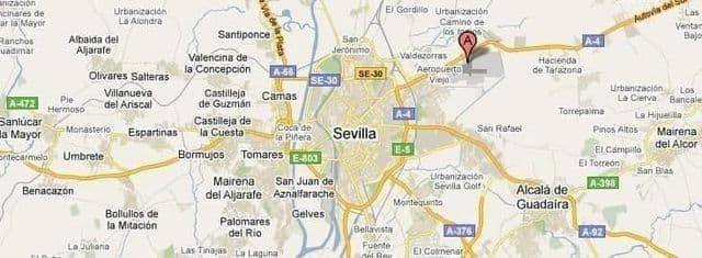 Seville airports map